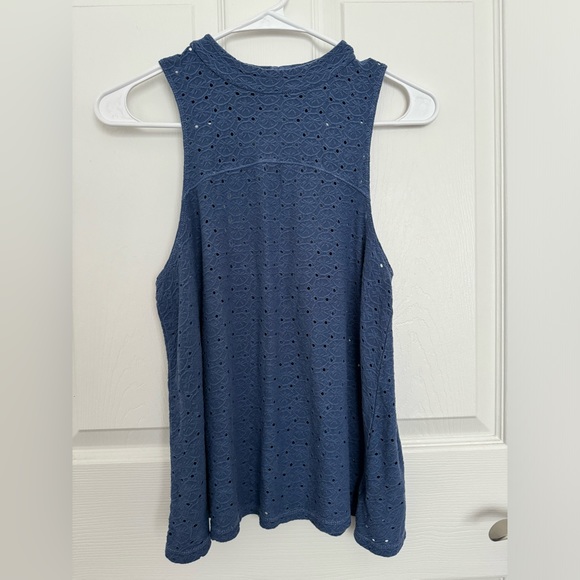 aerie Tops - Aerie Eyelet Open-back Tank
